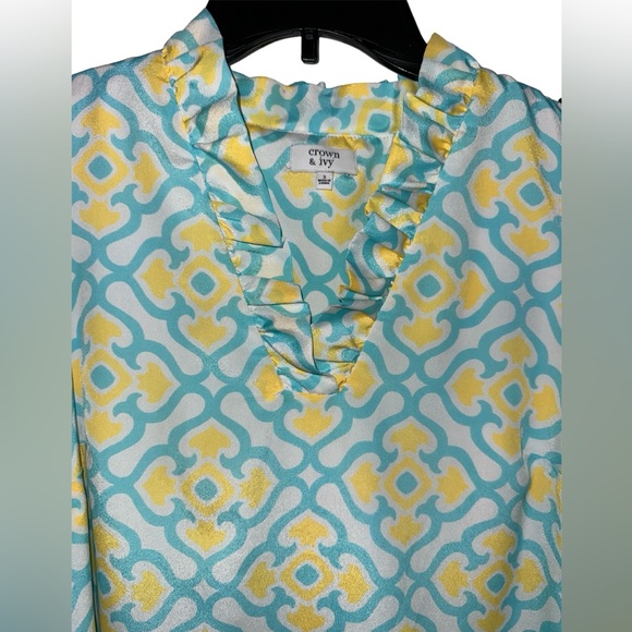 🩵 Crown & Ivy Mosaic Dress - Picture 2 of 9